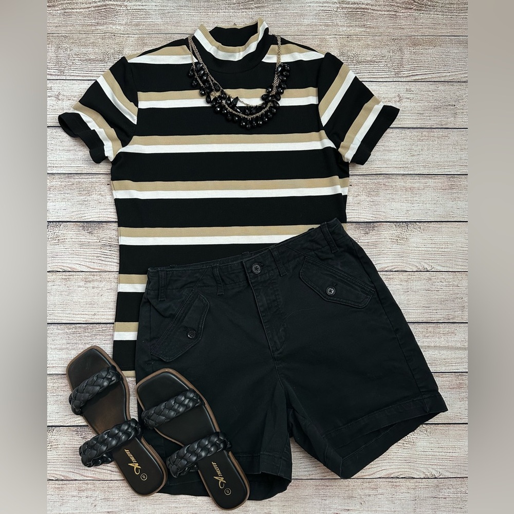 Banana Republic Chino Shorts Size 4 Black